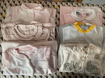 Lotto di 27 capi abbigliamento neonata/bambina