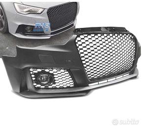 PARAURTI ANTERIORE PER AUDI A3 8V LOOK RS3 NERO LU