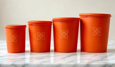 Set Tupperware Vintage Anni 70 Arancione