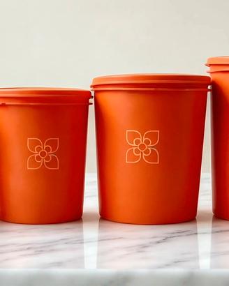 Set Tupperware Vintage Anni 70 Arancione