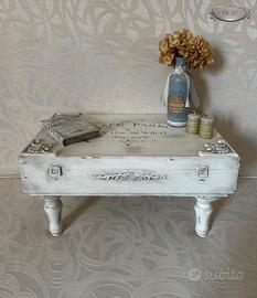 Tavolino contenitore Shabby Chic