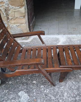 Sdraio da giardino in legno