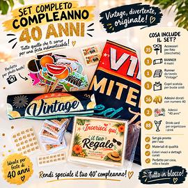 Set decorazioni Festa compleanno 40 anni 