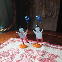 pagliacci vetro di murano d'epoca 