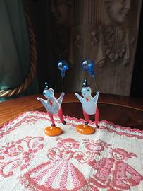 pagliacci vetro di murano d'epoca 