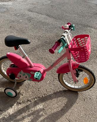 Bici Btwin 500 Unicorno 3-5anni Ruote 14"