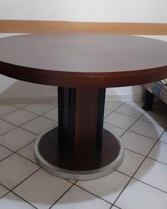 Tavolo tondo allungabile per sala + 4 sedie