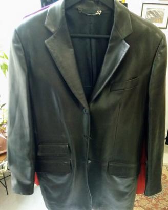 Blazer in pelle vintage.  Gucci by Tom Ford 