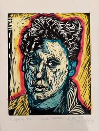 Dylan Thomas Incisione di Antonio Miano