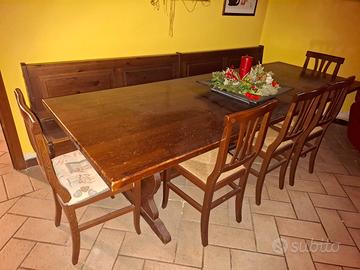 Set tavolo in legno
