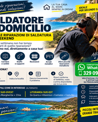 Saldatore a domicilio – Riparazioni  di saldatura