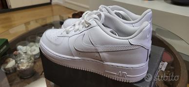 Nike Air Force 1 bianche tg 40 indossate 1 volta