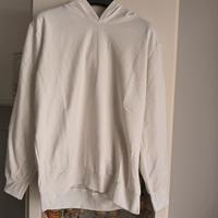 Felpa uomo bianca Basic 2.0 con ali blu