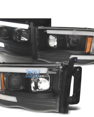 FARI PER DODGE RAM 02-06 TUBO LED NERO