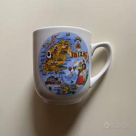 Tazza con disegno isole di Ibiza e Formentera