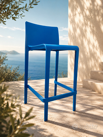 Sgabello blu outdoor e indoor