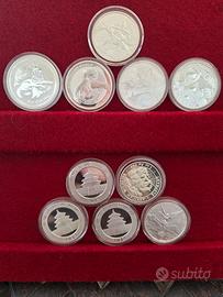 lotto 10 oz argento 999  