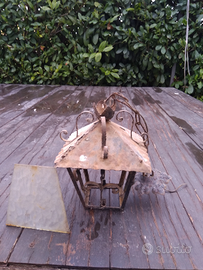 Lampadario in ferro anni 50 vintage