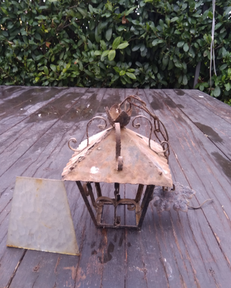 Lampadario in ferro anni 50 vintage