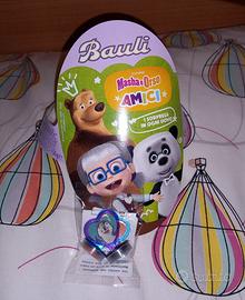 Timbrini uovo Pasqua Masha&Orso Bauli 2026+KINDER