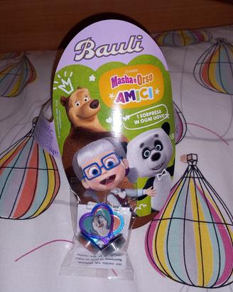 Timbrini uovo Pasqua Masha&Orso Bauli 2026+KINDER