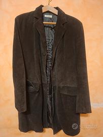 cappotto lungo marrone bruciato 