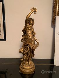 Scultura antica firmata Auguste Moreau 50cm
