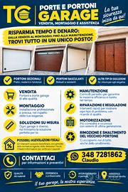 Portoni Garage - Montaggio e Motorizzazione