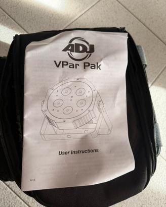 LUCI ADJ VPAR PAK - set completo