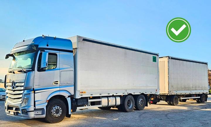 Mercedes-Benz 2551 rimorchio centinato EURO VI