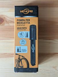 WE HOME pompa per bicicletta con kit riparazione