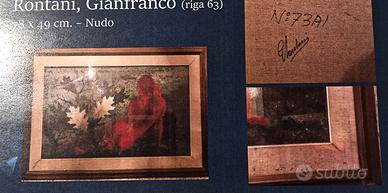 Quadro Gianfranco Rontani Nudo di donna