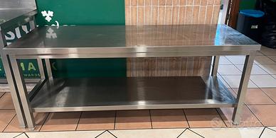 Tavolo e pensile acciaio inox professionale