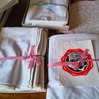 tre lenzuola in cotone 