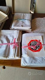 tre lenzuola in cotone 