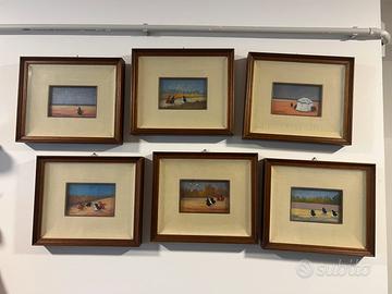 Lotto 6 quadretti d’Autore- A. Storani