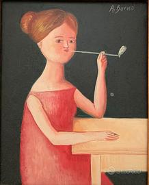 Antonio Bueno - ritratto di donna