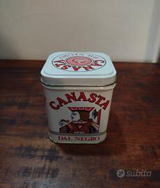 Carte da gioco Canasta con contenitore di latta 