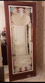 Specchio cornice legno