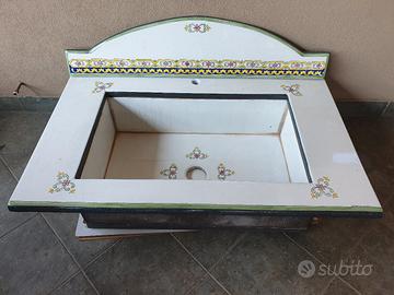 Lavello pietra lavica smaltata