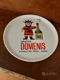 Piatto Grappa domenis Cividale vintage