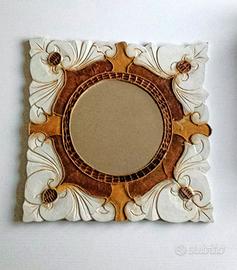 Quadro Indonesiano a Specchiera Da Parete Vintage