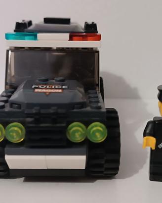 Furgoncino polizia costruzioni simil Lego