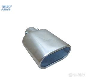 TERMINALE SCARICO OVALE IN ACCIAIO INOX