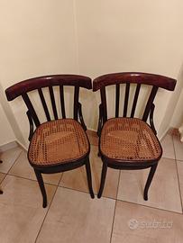 Sedie in paglia di Vienna