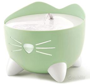Catit Fontana Acqua Pixi cane gatto ciotola verde