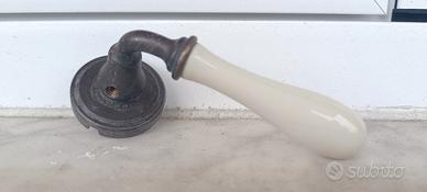 Maniglie Vintage Ottone  Ceramica 