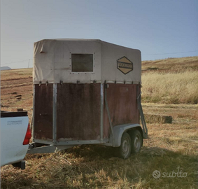 Rimorchio trasporto bookman cavalli 2 posti