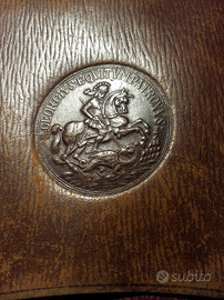 Portasigari antico in pelle