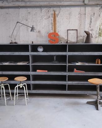 cassettiera officina in legno 